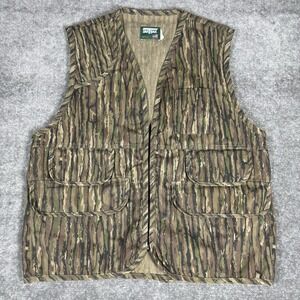 SafTbak Vest Men's XL Realtree Camo Hunting Trap Shoot Game Bird Zip